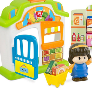 اسباب بازی موزیکال کودک طرح سوپرمارکت با آدمک وین فان winfun مدل 001308_اسباب بازی